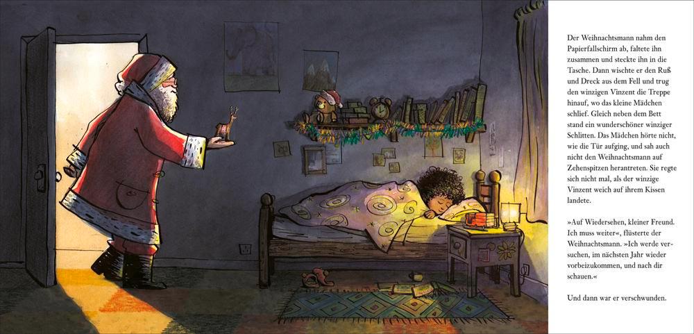 Beispielinhalt (Bild) Der winzige Vinzent und eine große Weihnachtsüberraschung