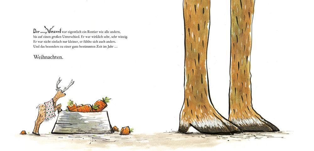 Beispielinhalt (Bild) Der winzige Vinzent und eine große Weihnachtsüberraschung