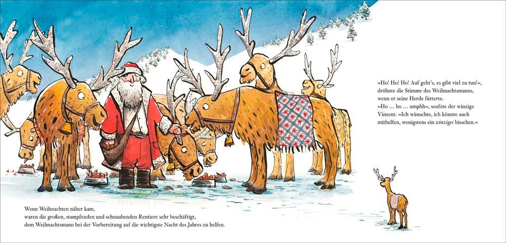 Beispielinhalt (Bild) Der winzige Vinzent und eine große Weihnachtsüberraschung