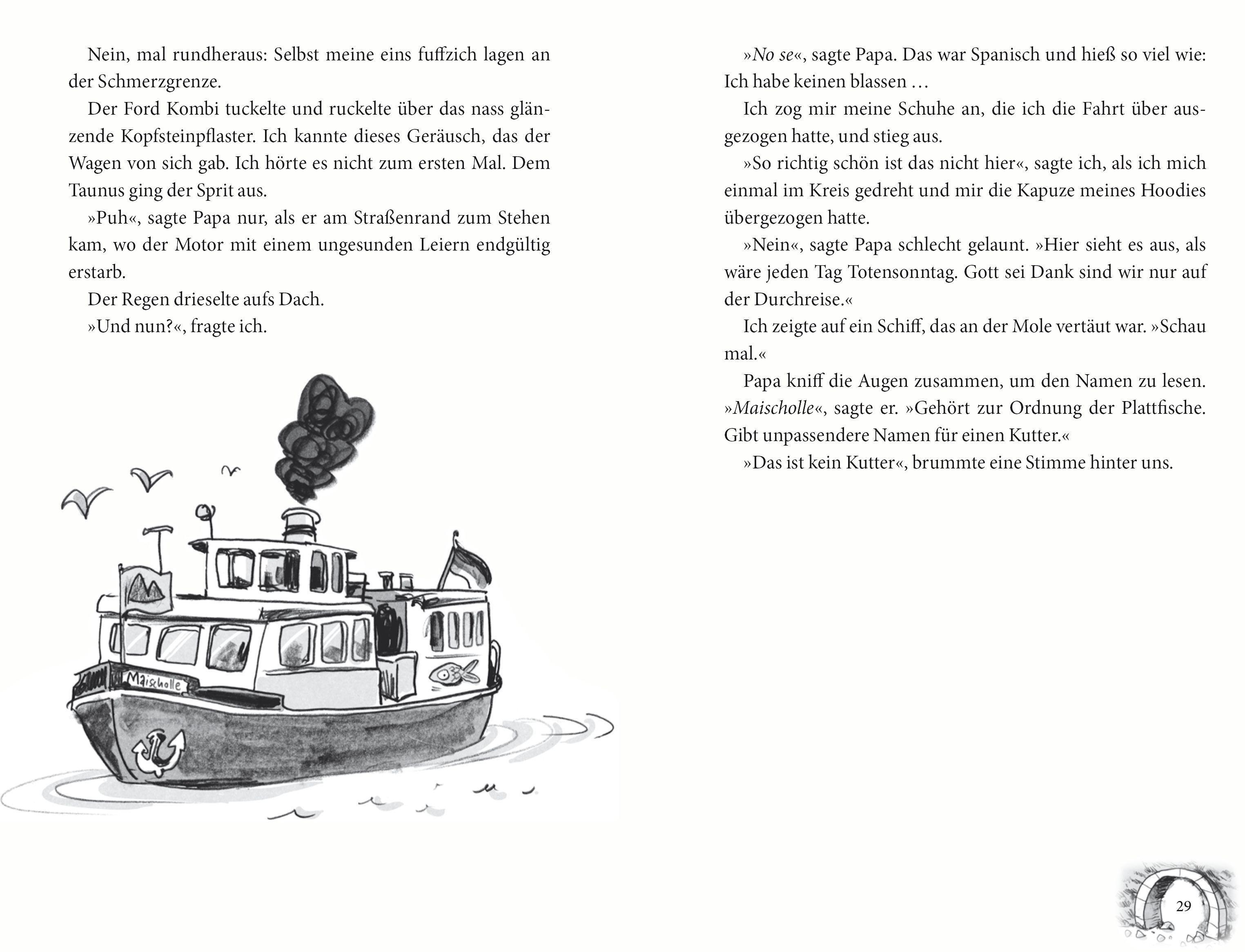 Beispielinhalt (Bild) Finsterbrook - Vier Freunde und ein Höllenhund