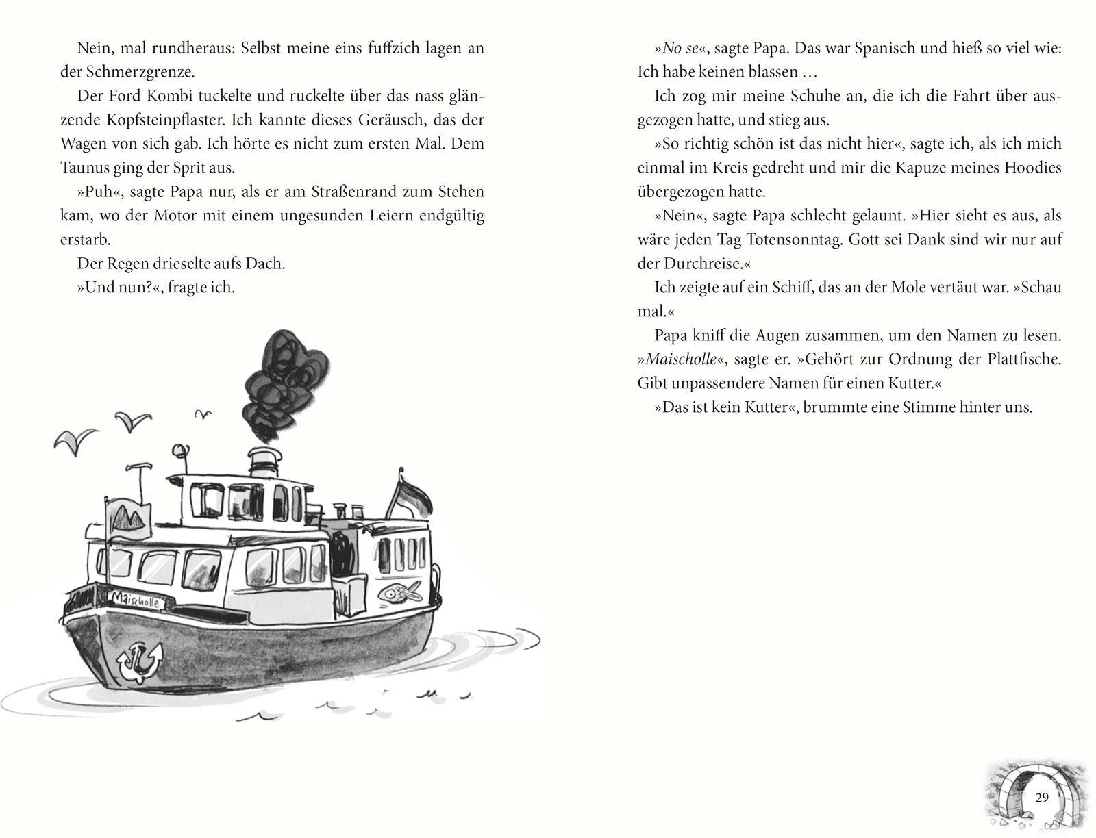 Beispielinhalt (Bild) Finsterbrook - Vier Freunde und ein Höllenhund