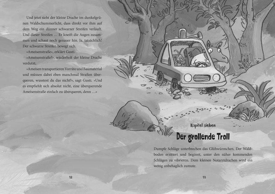 Beispielinhalt (Bild) Der kleine Notarztdrache