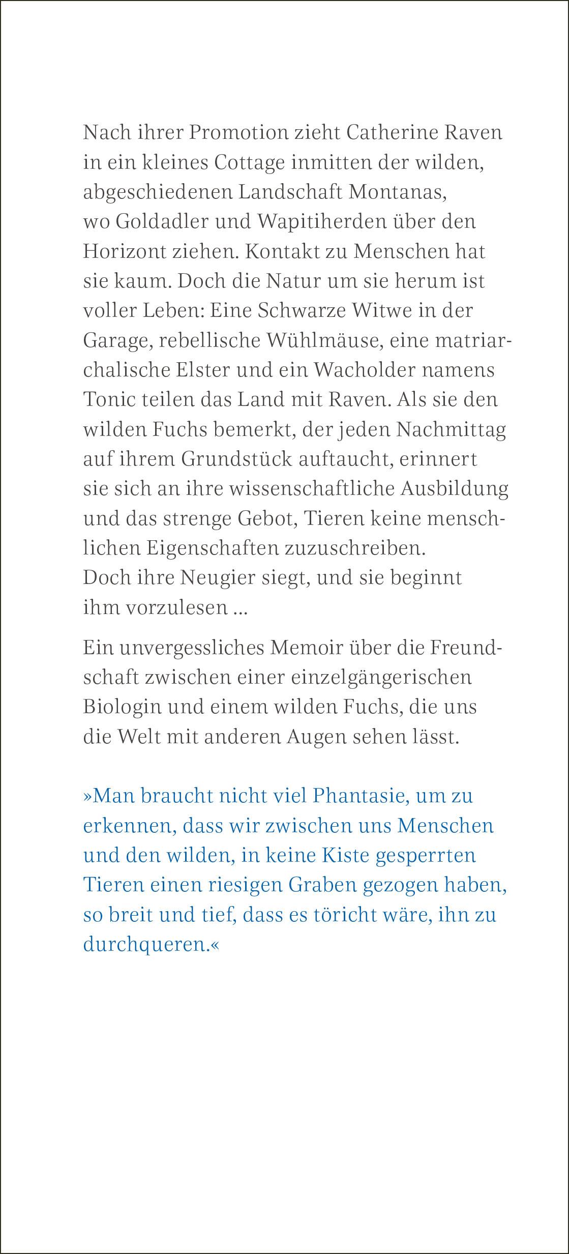 Beispielinhalt (Bild) Fuchs und ich