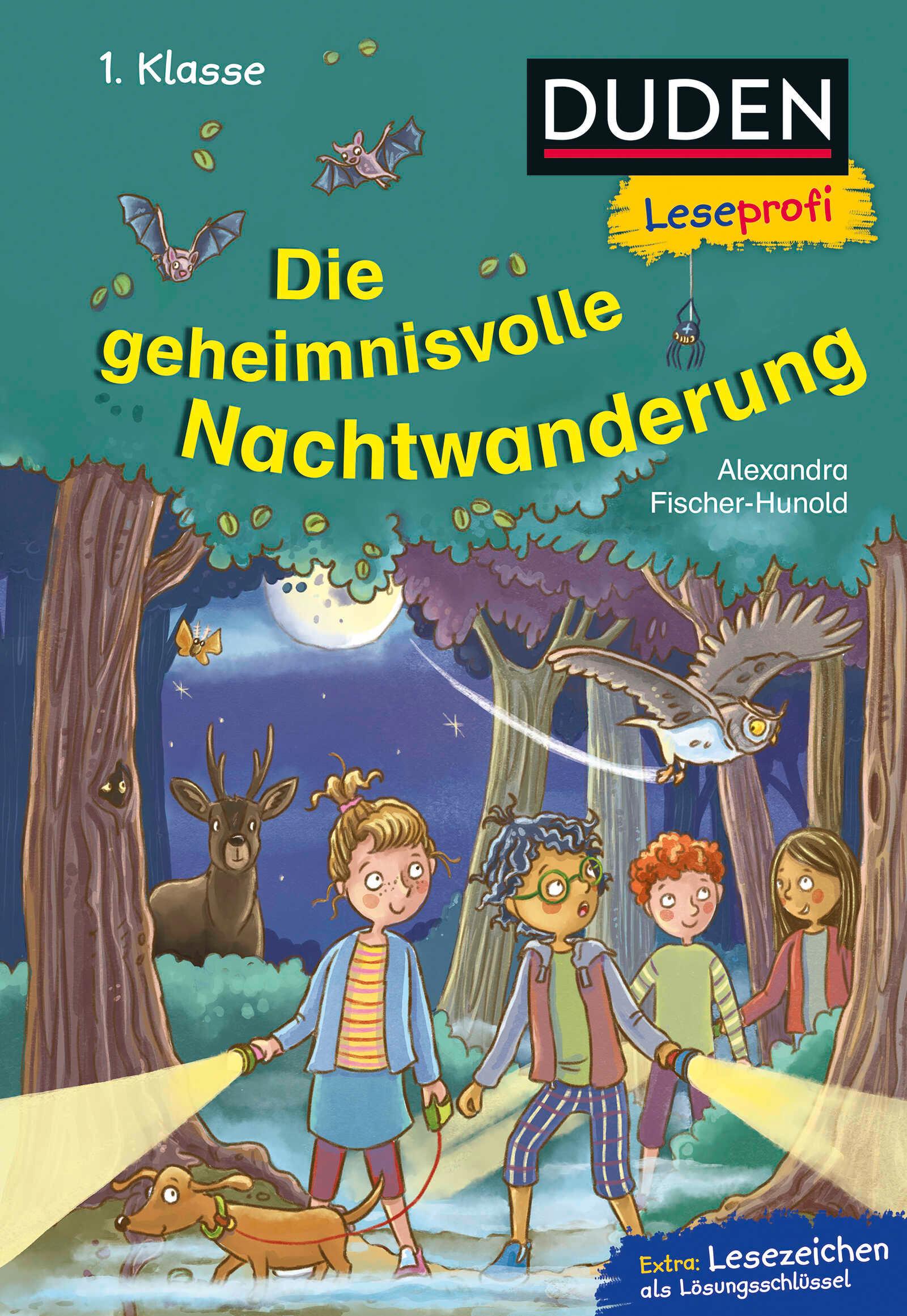 Vorderes Coverbild Duden Leseprofi - Die geheimnisvolle Nachtwanderung, 1. Klasse