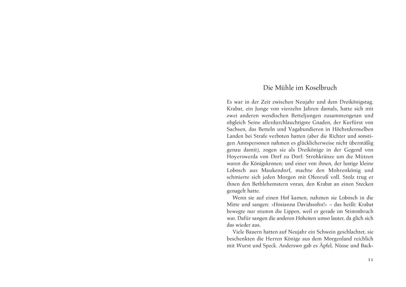 Beispielinhalt (Bild) Krabat: Roman