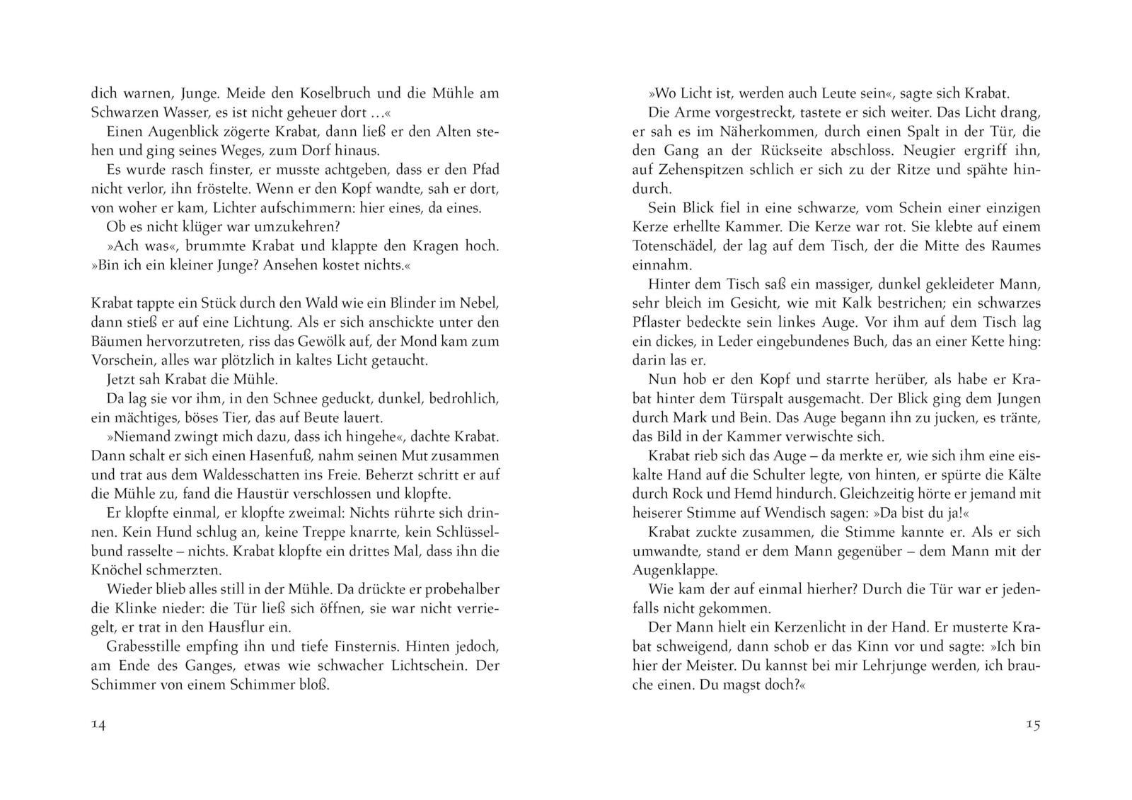 Beispielinhalt (Bild) Krabat: Roman