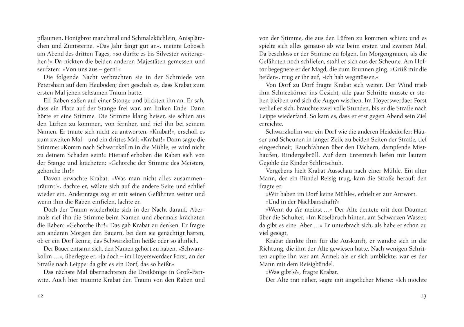 Beispielinhalt (Bild) Krabat: Roman