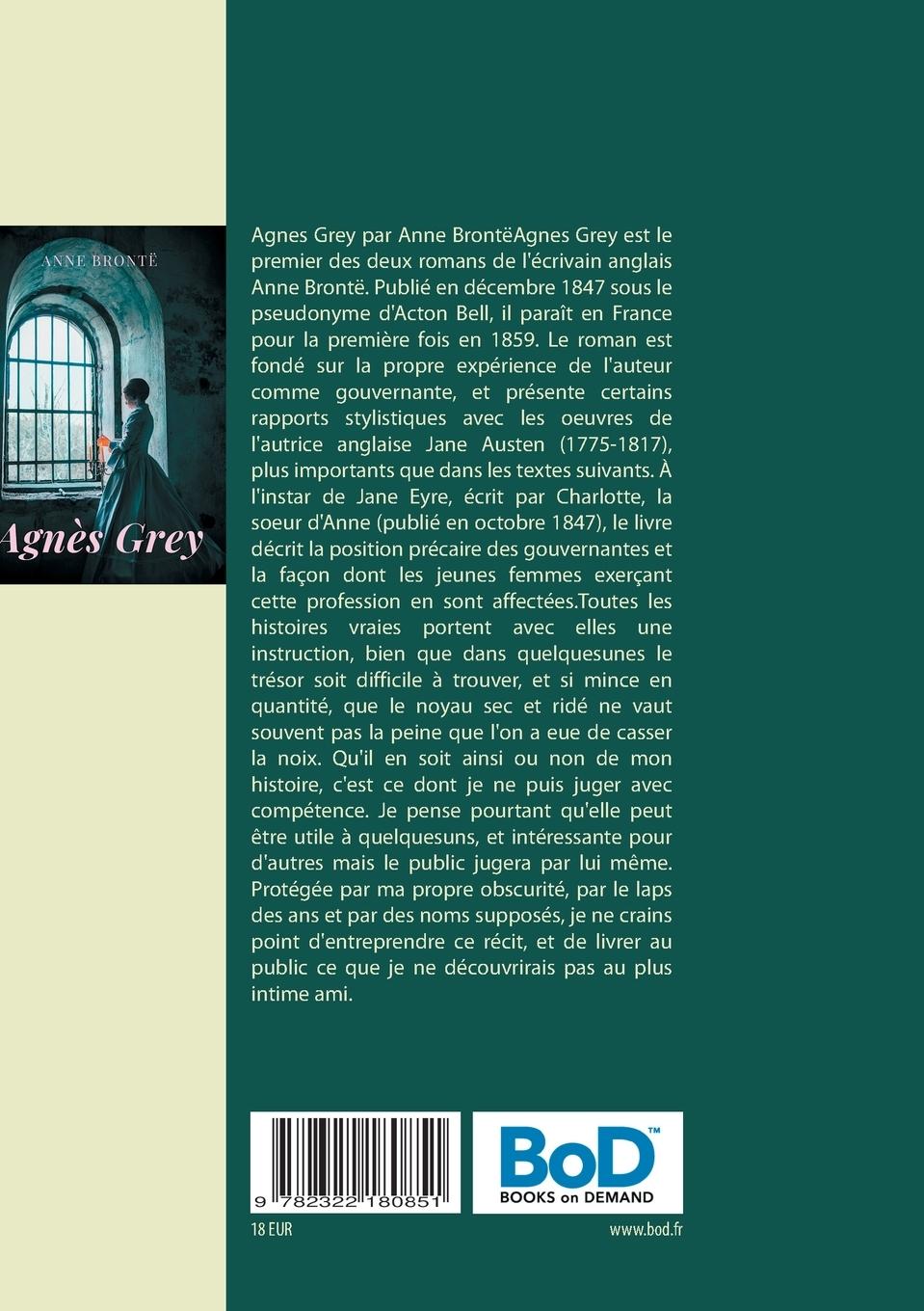 Rückseitencover Agnès Grey