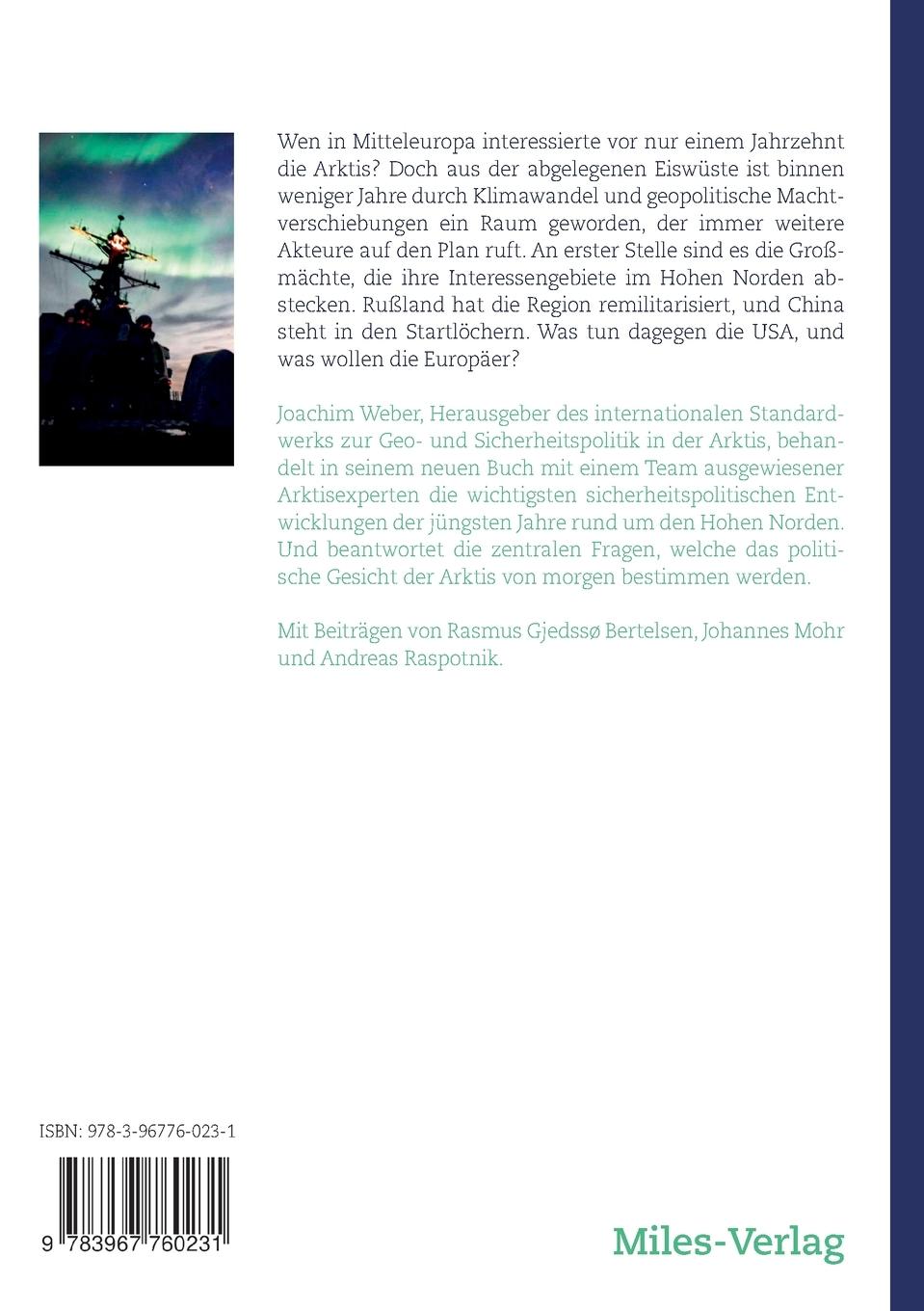 Rückseitencover Konfliktraum Arktis.