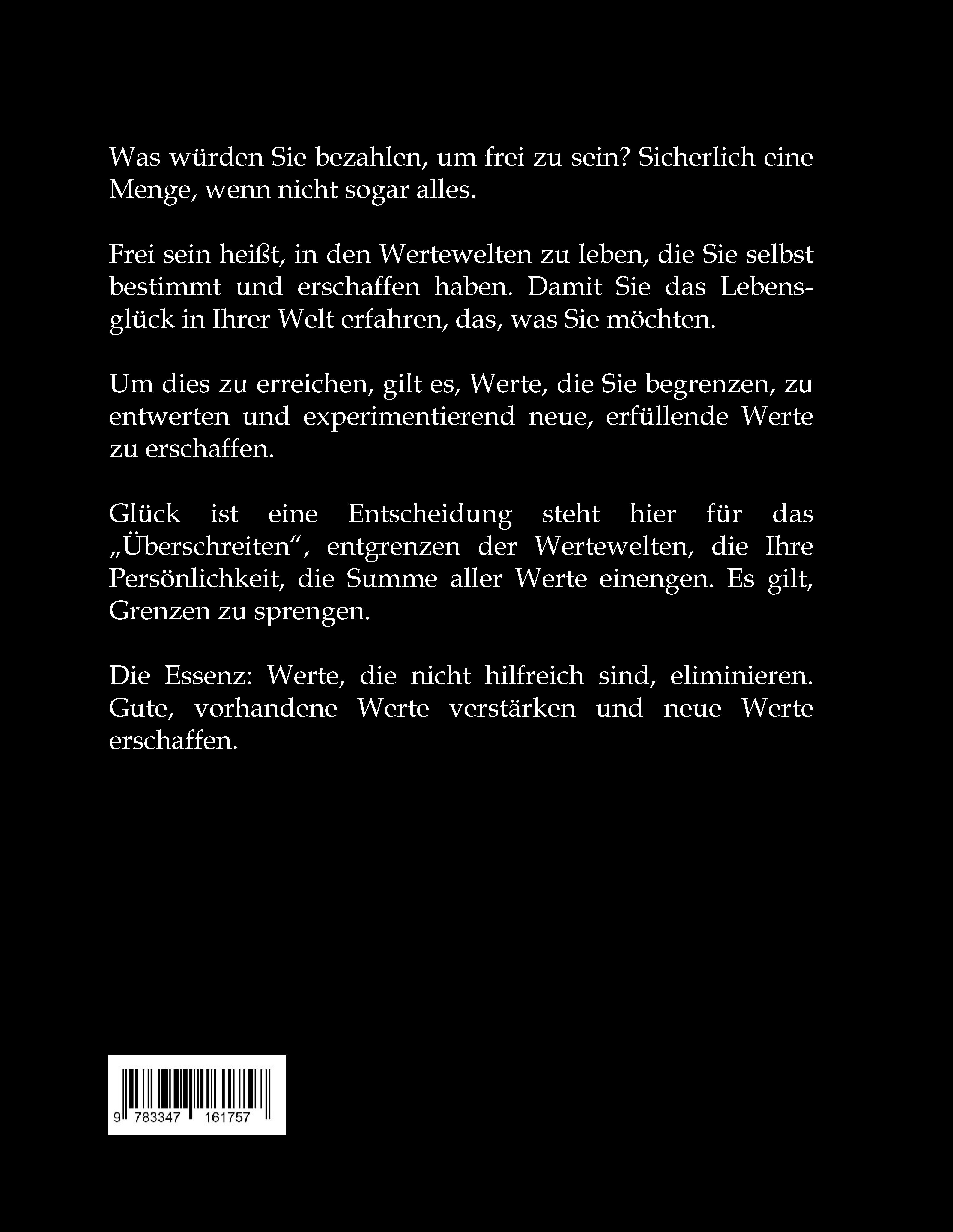 Rückseitencover EXZESSION - GLÜCK IST EINE ENTSCHEIDUNG