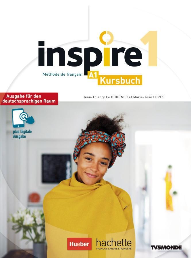 Vorderes Coverbild Inspire 1 - Ausgabe für den deutschsprachigen Raum. Kursbuch mit Audio-/Videos online, Code und Parcours digital®