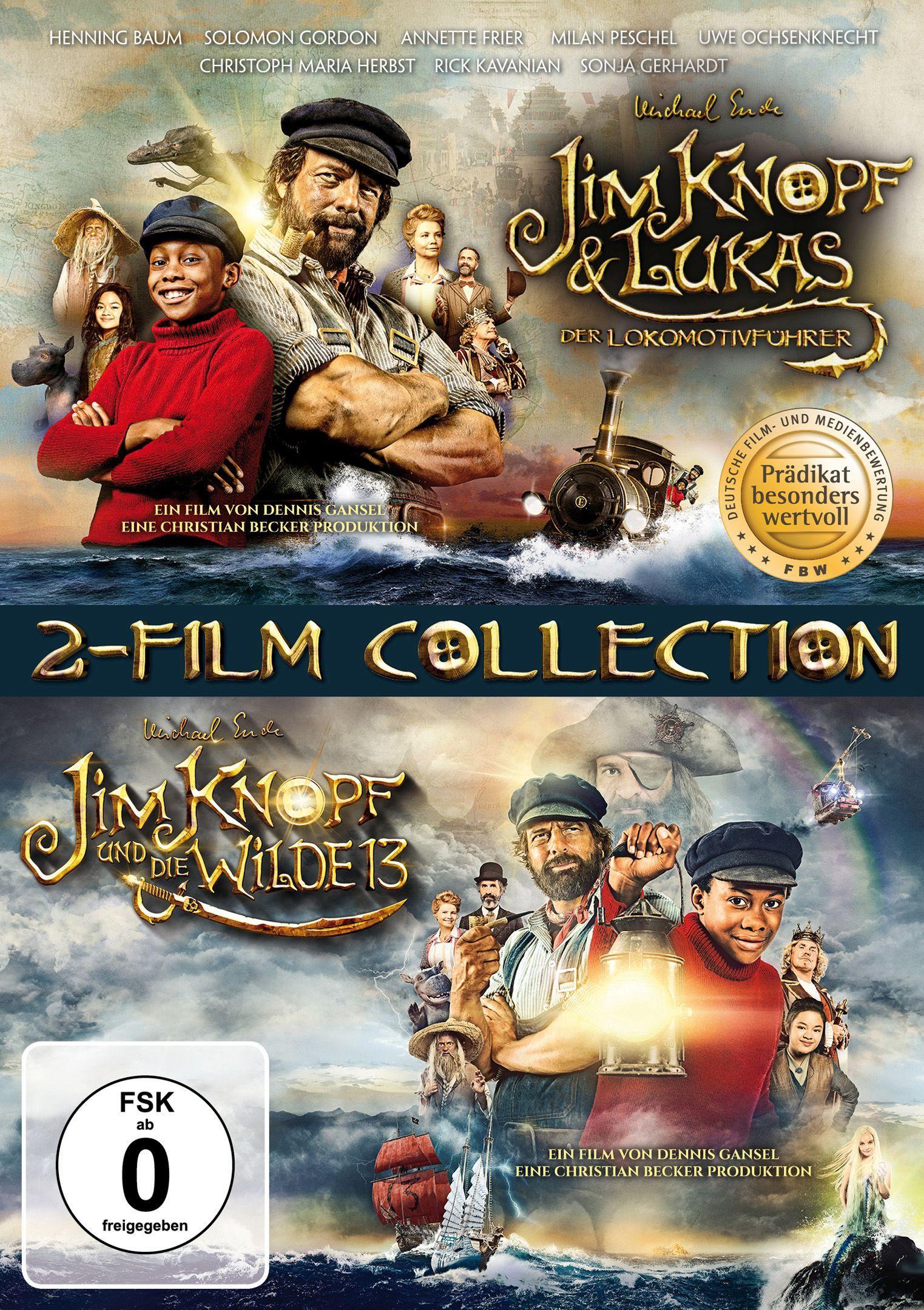 Vorderes Coverbild Jim Knopf & Lukas der Lokomotivführer + Jim Knopf und die Wilde 13