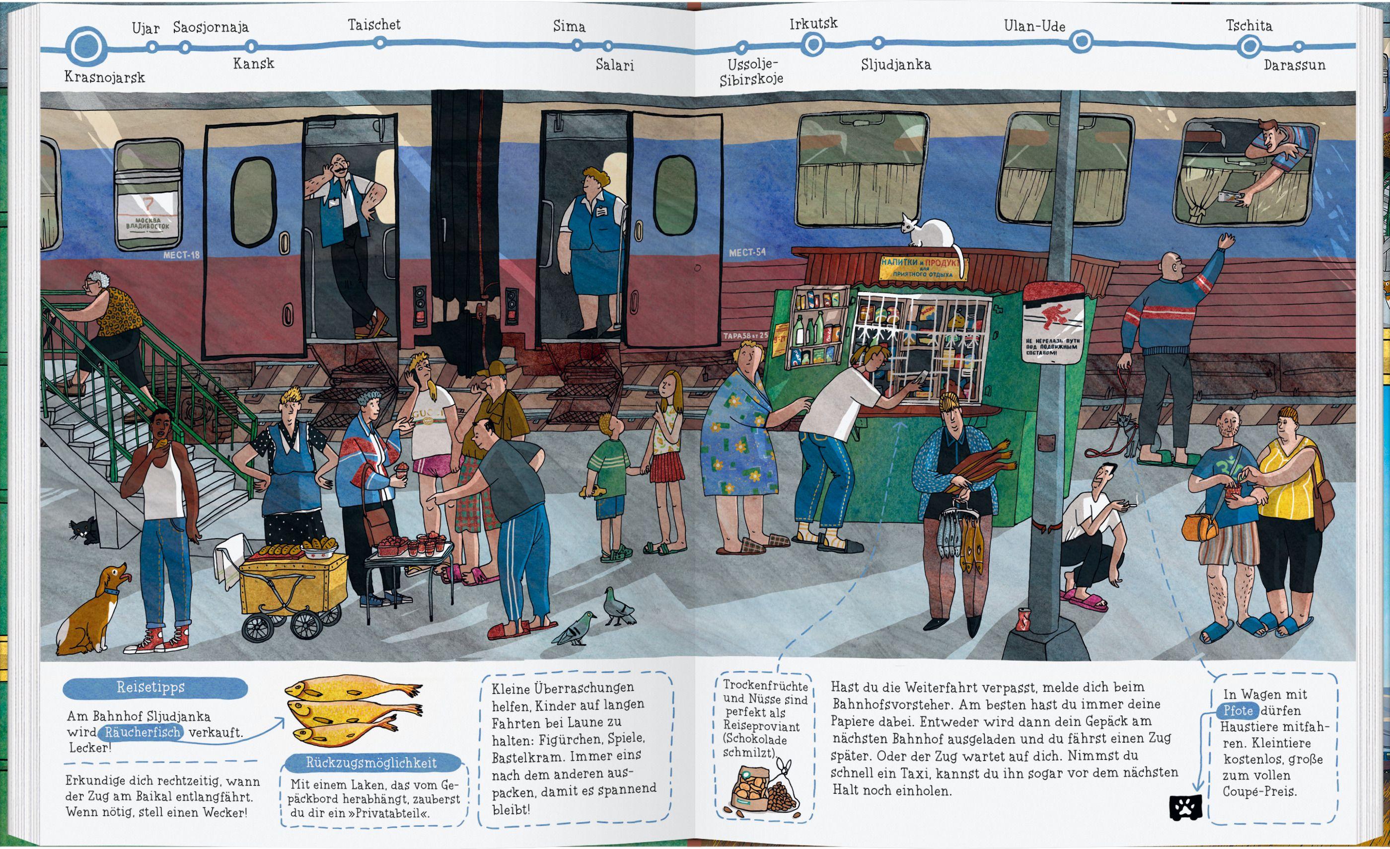 Beispielinhalt (Bild) Von Moskau nach Wladiwostok