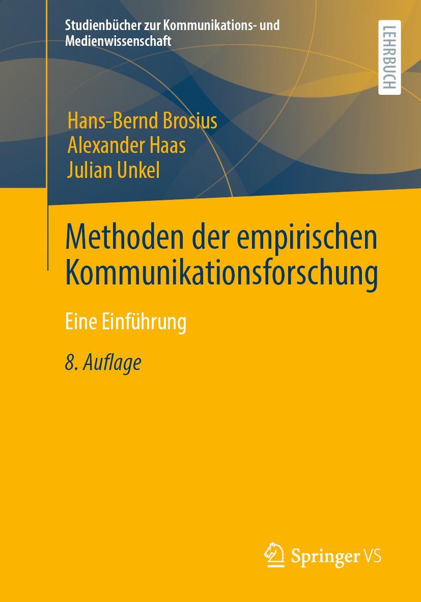 Vorderes Coverbild Methoden der empirischen Kommunikationsforschung