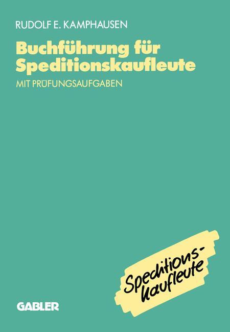 Vorderes Coverbild Buchführung für Speditionskaufleute