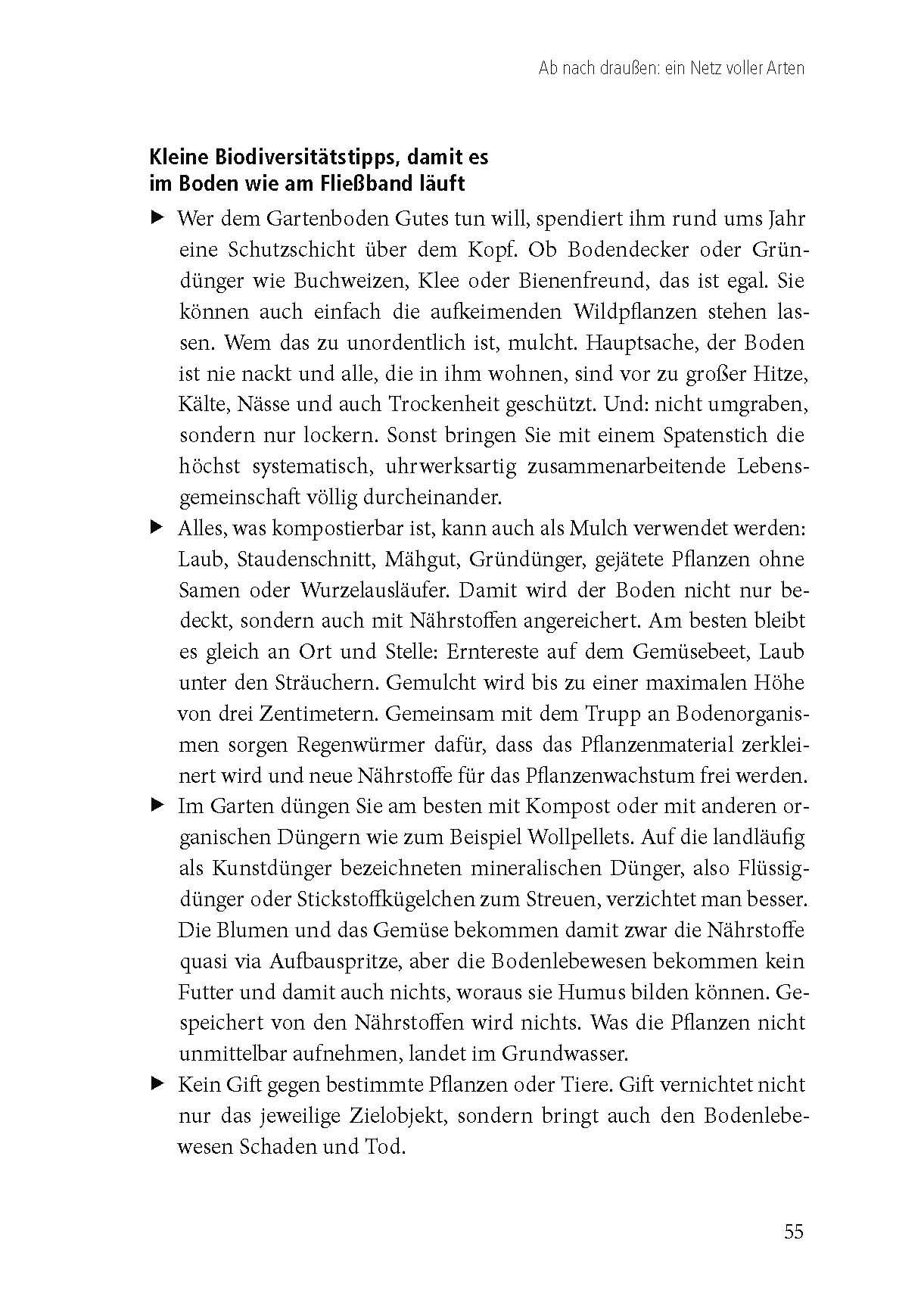 Beispielinhalt (Bild) Nahrungsnetze für Artenvielfalt