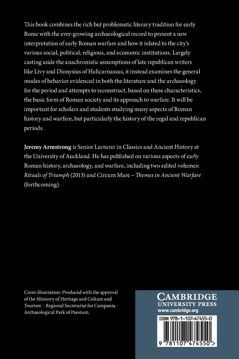 Rückseitencover War and Society in Early Rome