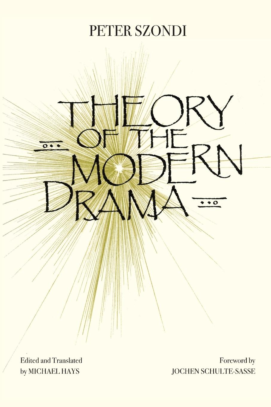 Vorderes Coverbild Theory of Modern Drama