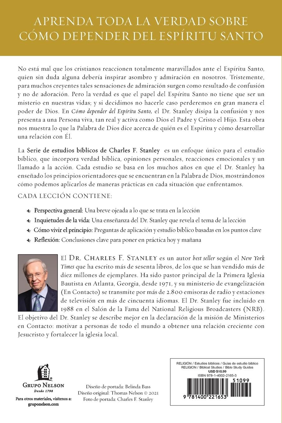 Rückseitencover The C¿¿mo depender del Esp¿¿ritu Santo Softcover Relying on the Holy Spirit