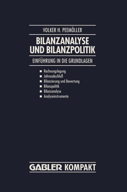 Vorderes Coverbild Bilanzanalyse und Bilanzpolitik