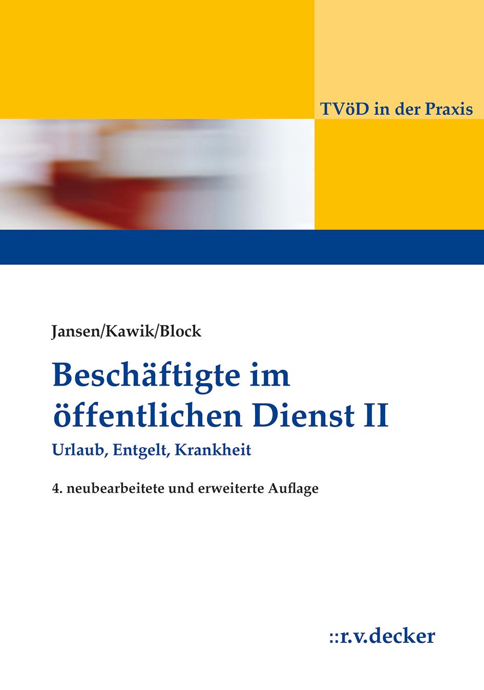 Vorderes Coverbild Beschäftigte im Öffentlichen Dienst II