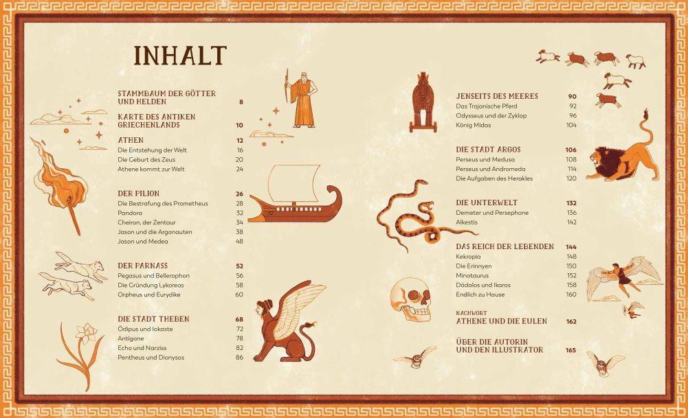 Beispielinhalt (Bild) Eine Reise durch die griechische Mythologie