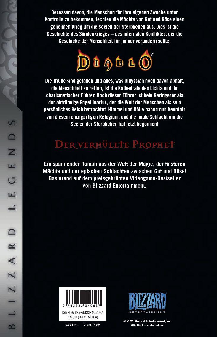 Rückseitencover Diablo: Sündenkrieg Buch 3 - Der verhüllte Prophet