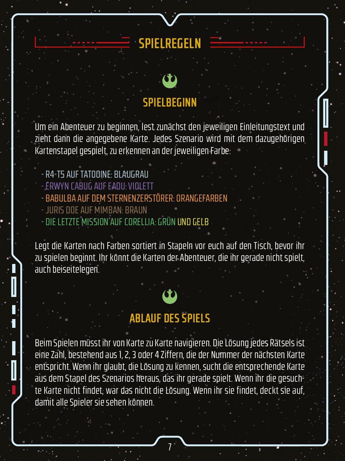 Beispielinhalt (Bild) Escape Game: Star Wars