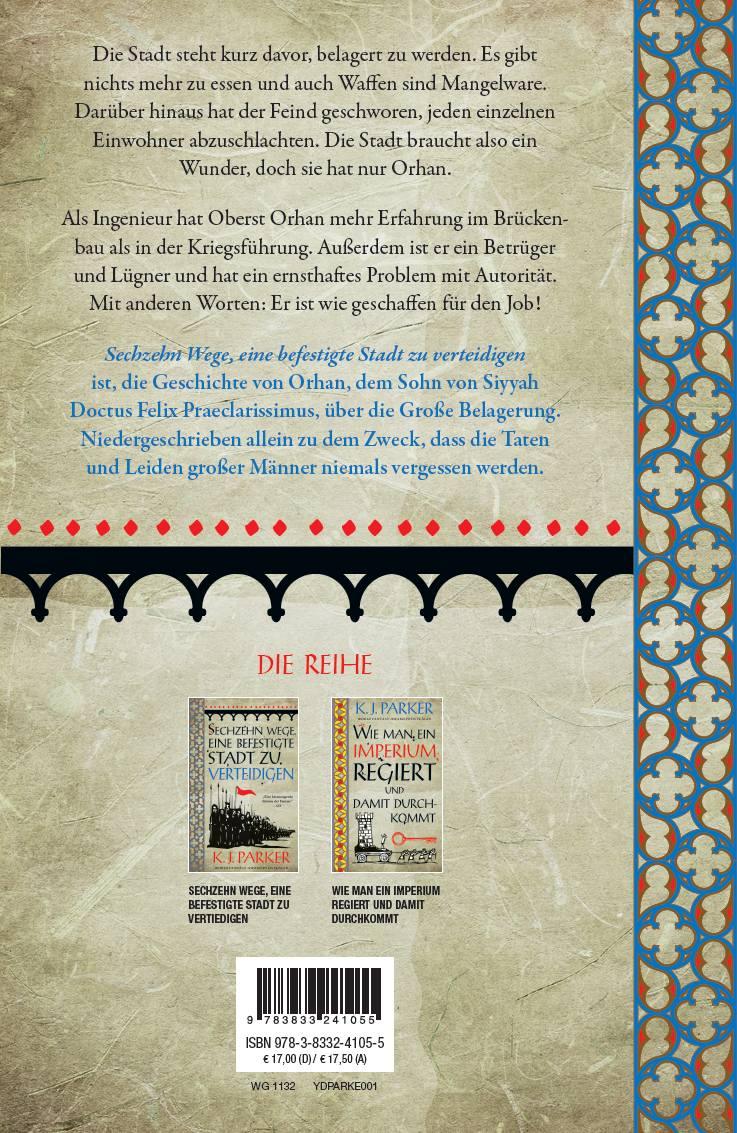 Rückseitencover Sechzehn Wege, eine befestigte Stadt zu verteidigen