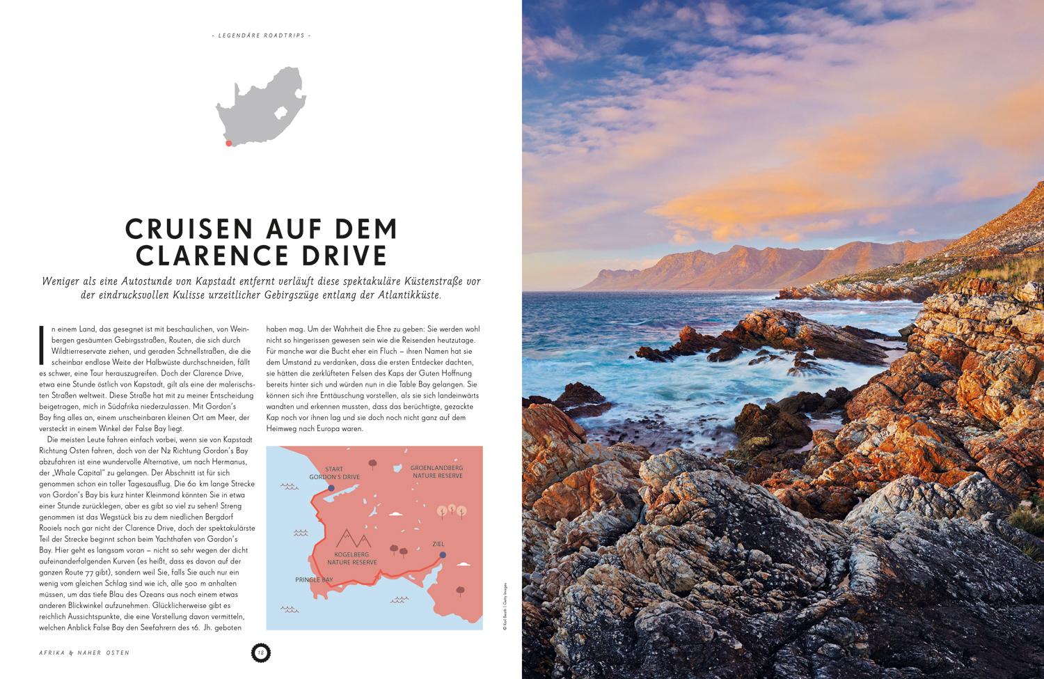 Beispielinhalt (Bild) Lonely Planet Bildband Legendäre Roadtrips