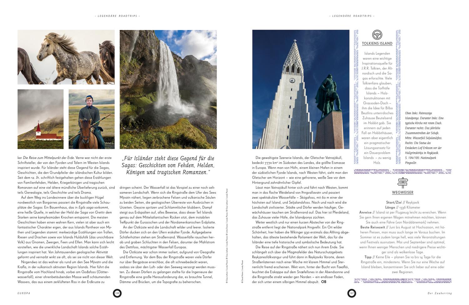 Beispielinhalt (Bild) Lonely Planet Bildband Legendäre Roadtrips