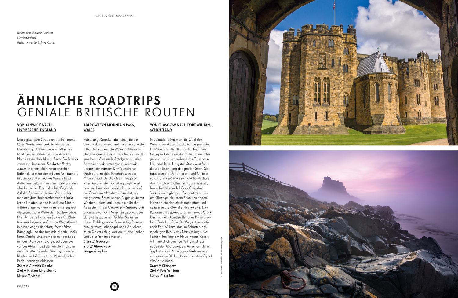 Beispielinhalt (Bild) Lonely Planet Bildband Legendäre Roadtrips