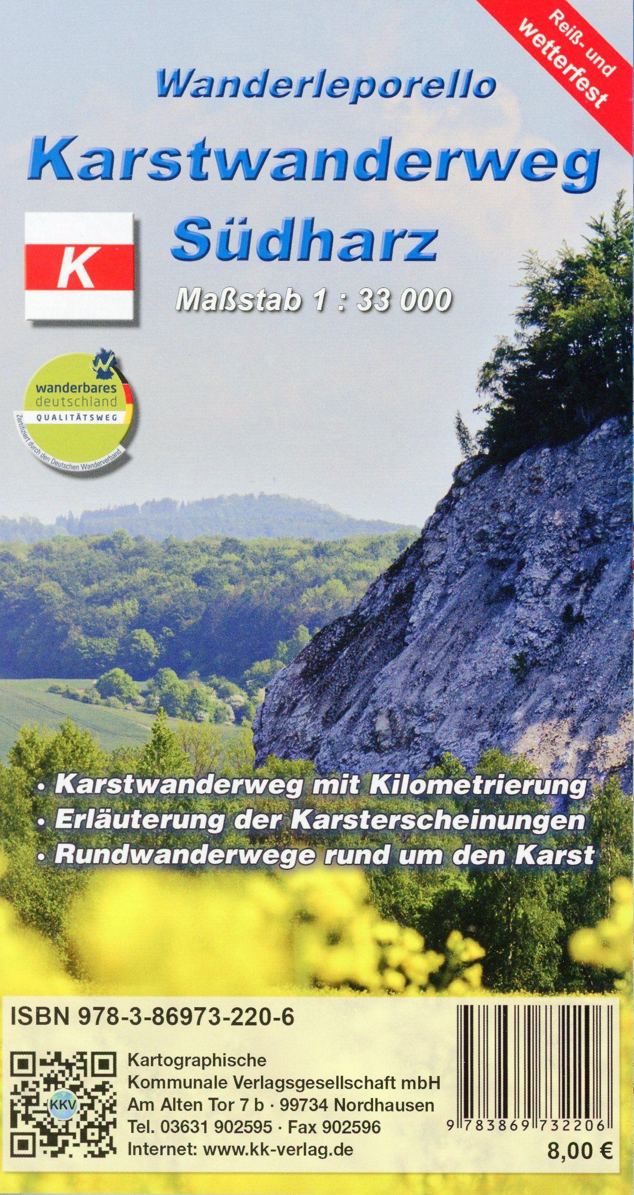 Vorderes Coverbild Karstwanderweg Südharz