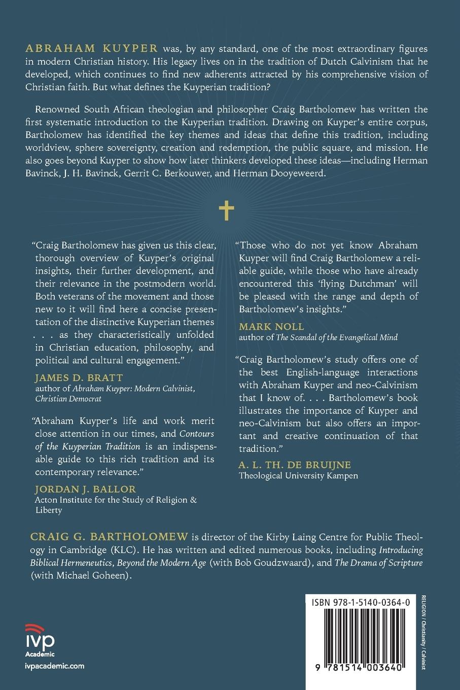 Rückseitencover Contours of the Kuyperian Tradition