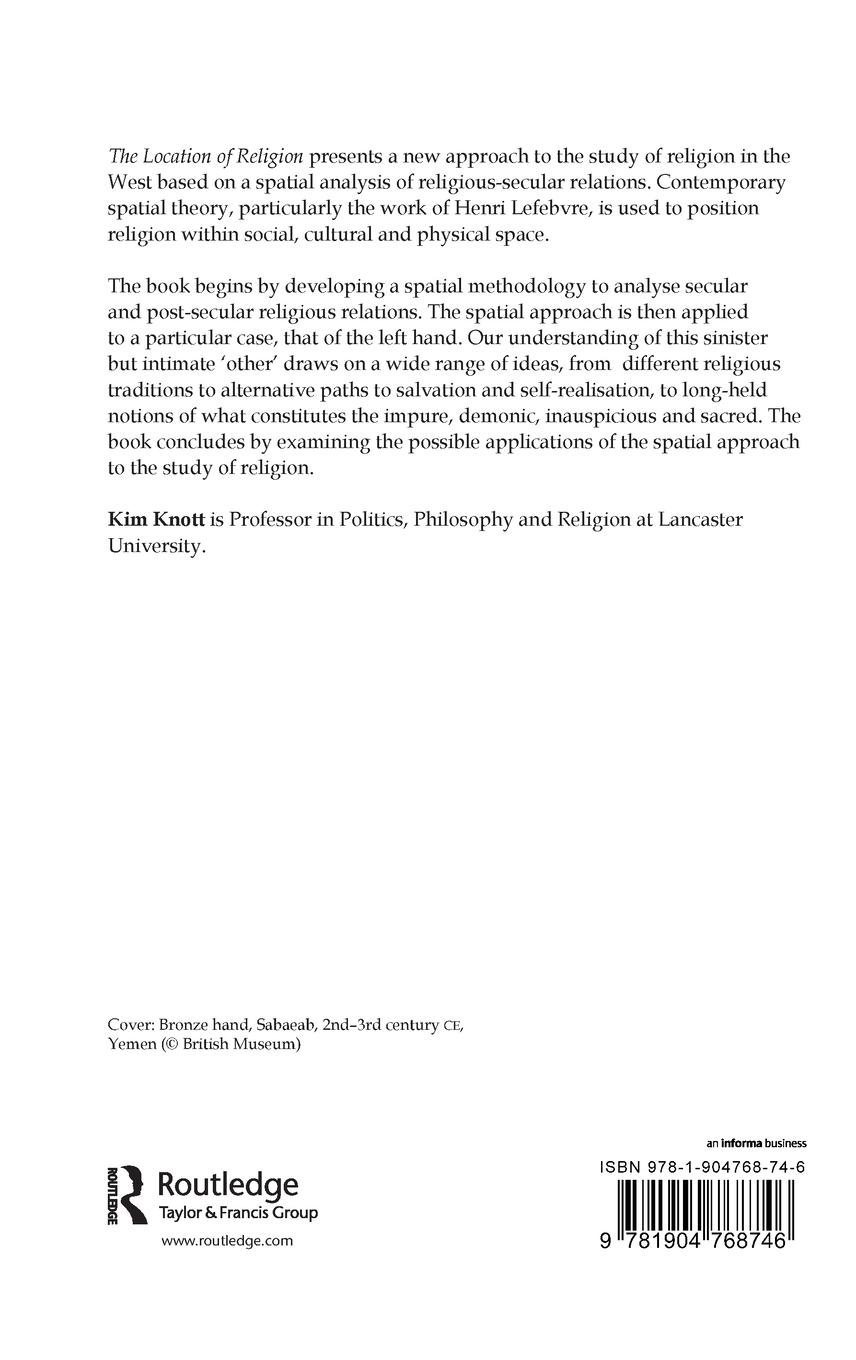 Rückseitencover The Location of Religion