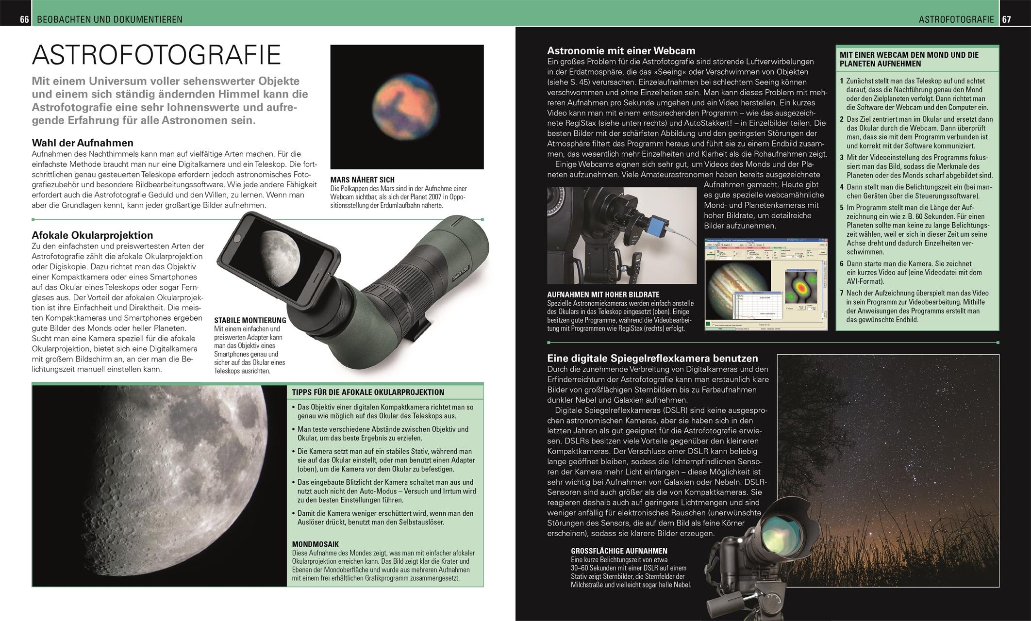 Beispielinhalt (Bild) Praktische Astronomie. Den Sternenhimmel entdecken