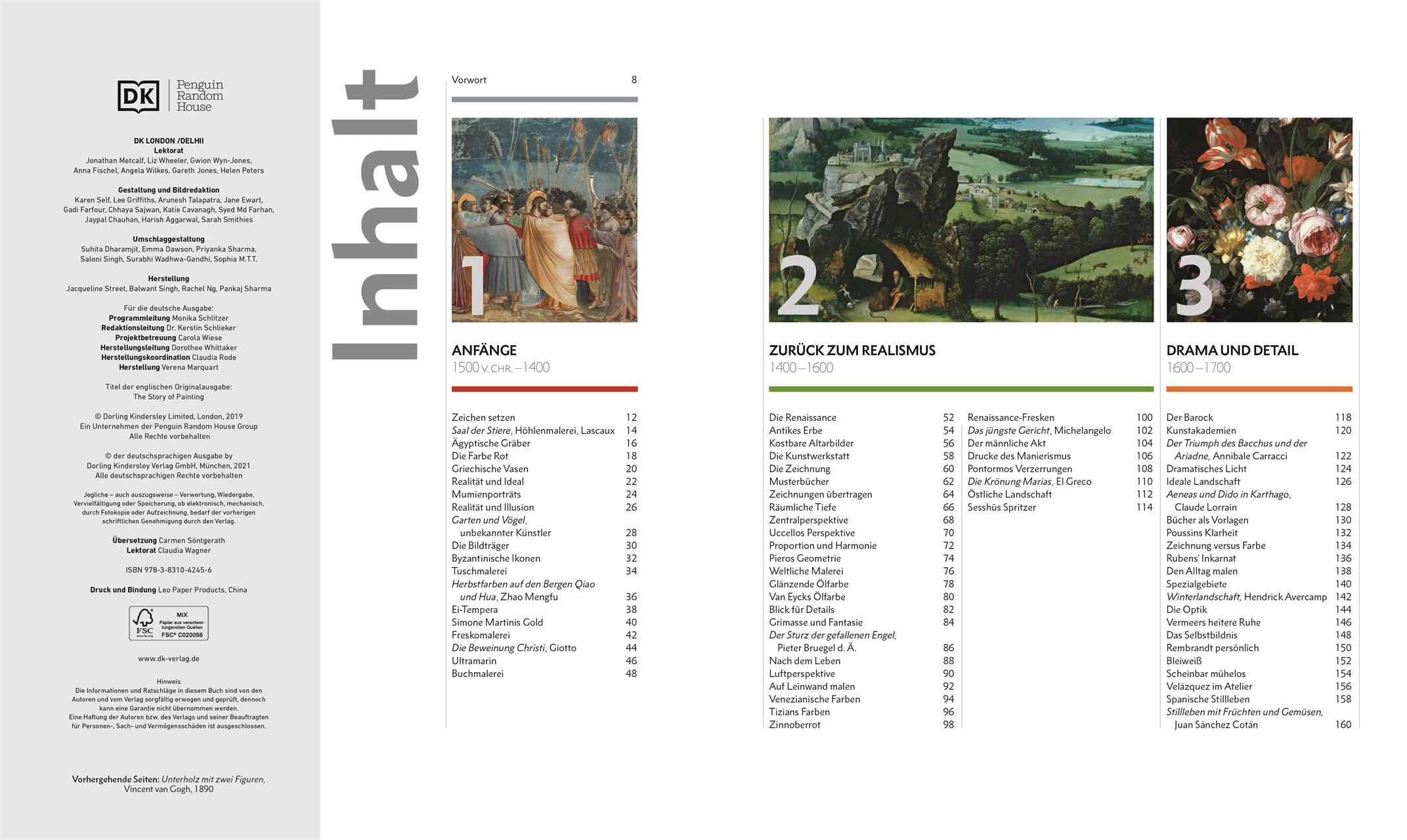 Beispielinhalt (Bild) Die Geschichte der Malerei