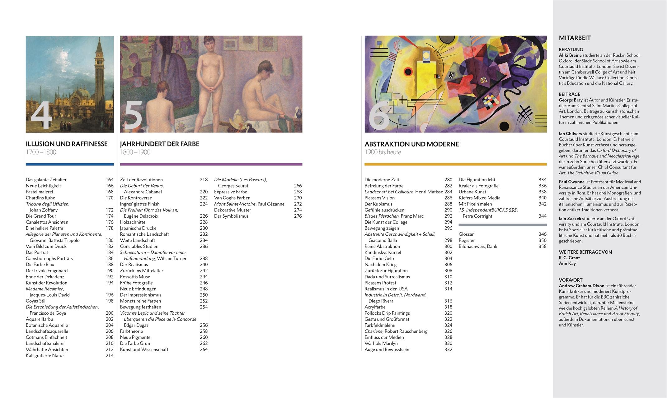 Beispielinhalt (Bild) Die Geschichte der Malerei