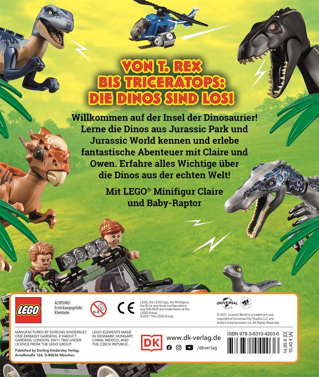 Rückseitencover LEGO® Jurassic World(TM) Dino-Abenteuer