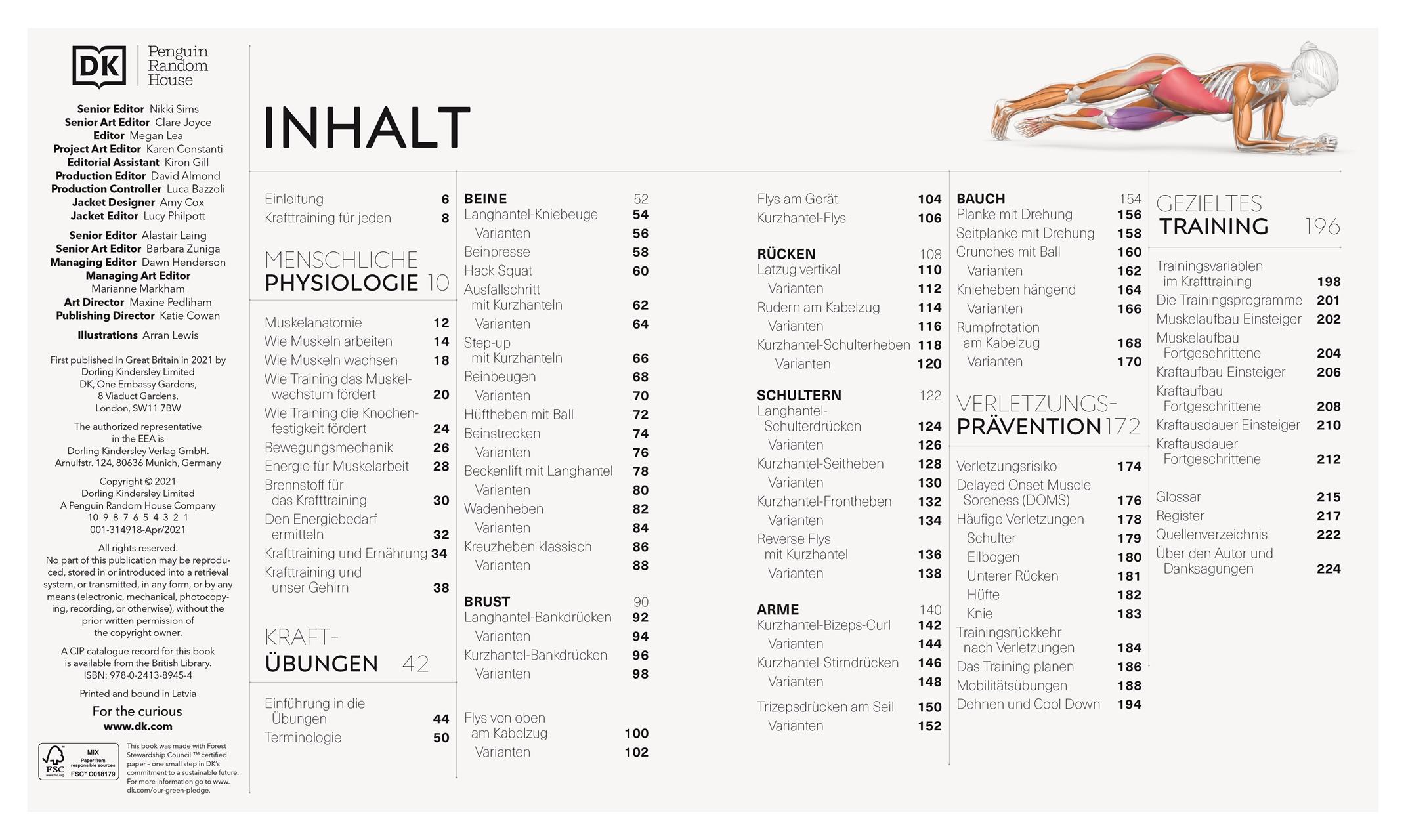 Beispielinhalt (Bild) Krafttraining - Die Anatomie verstehen