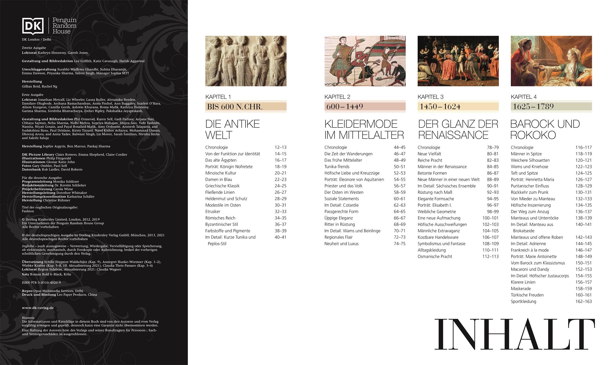 Beispielinhalt (Bild) DK Schöne Künste. Mode