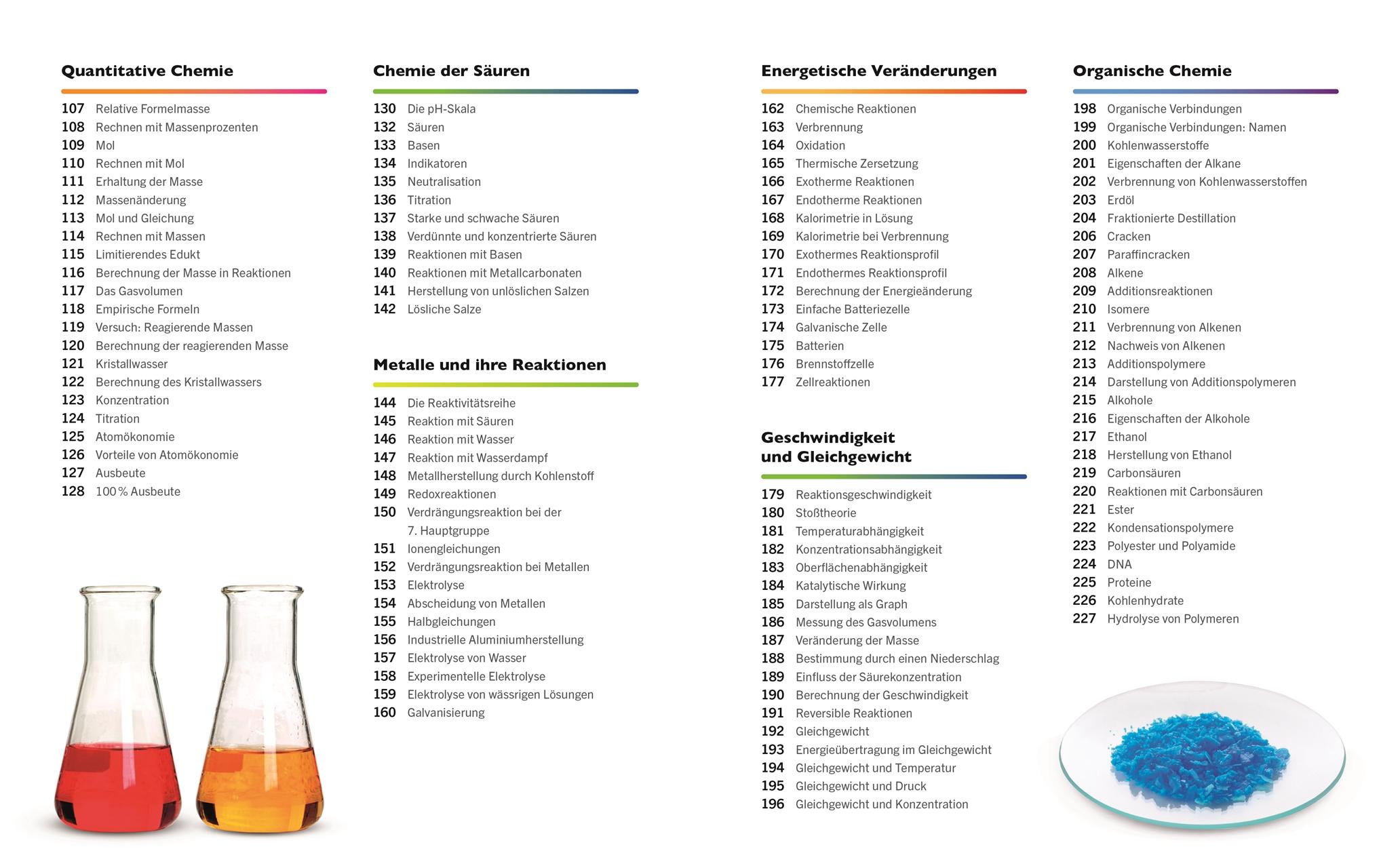 Beispielinhalt (Bild) Visuelles Wissen. Chemie