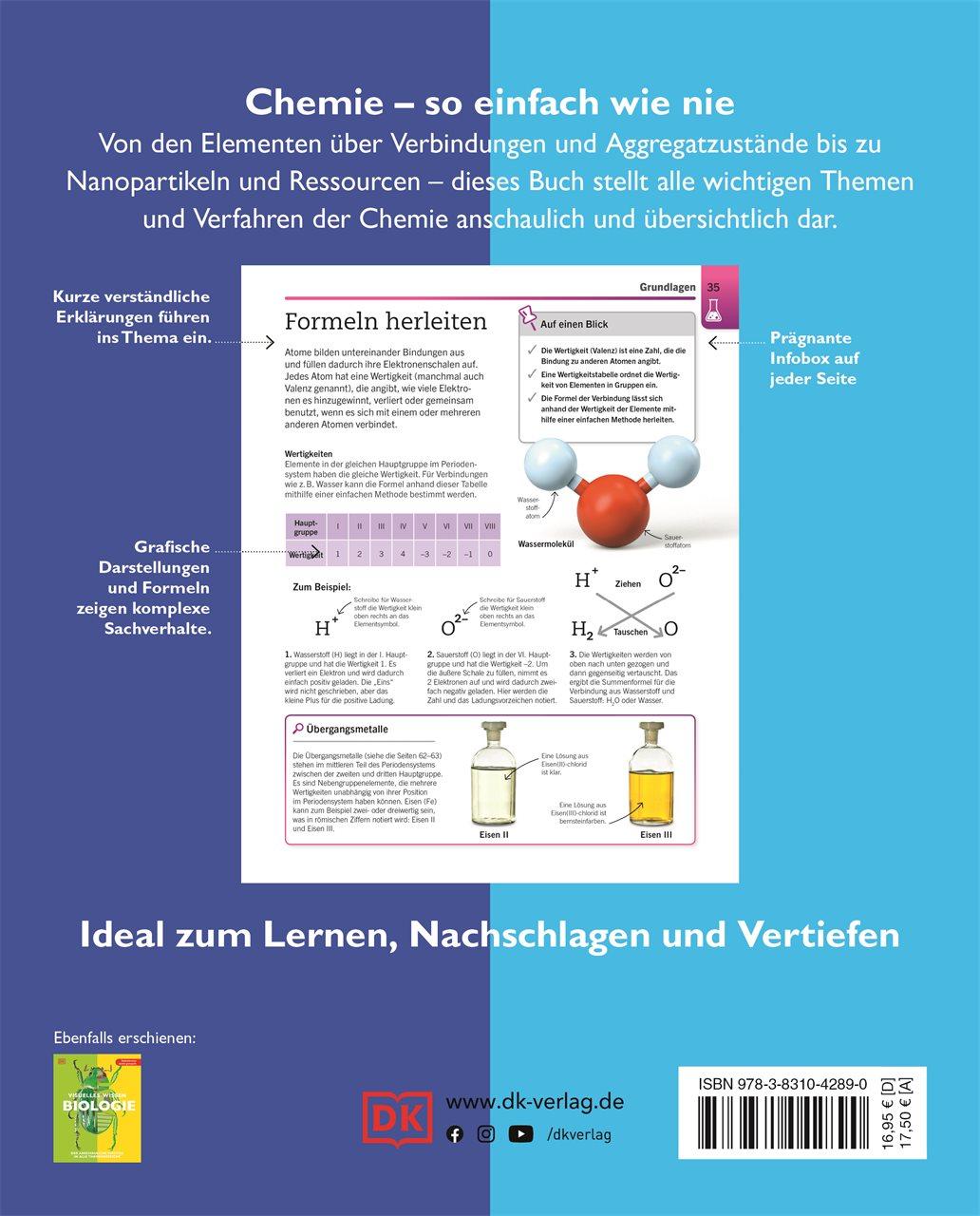 Rückseitencover Visuelles Wissen. Chemie
