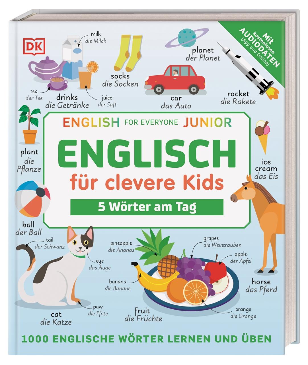 Vorderes Coverbild Englisch für clevere Kids - 5 Wörter am Tag