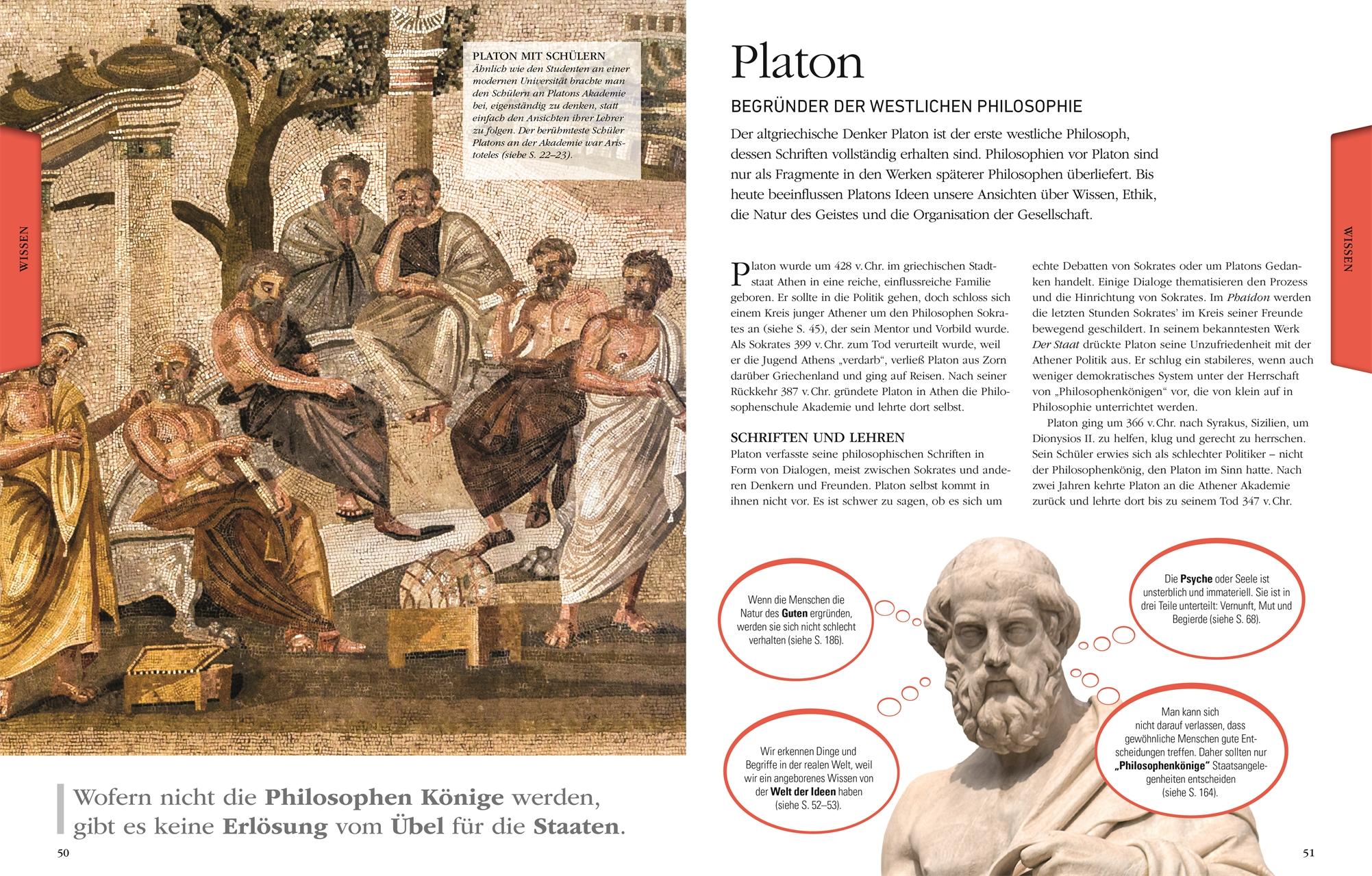 Beispielinhalt (Bild) Wissen für clevere Kids. Philosophie für clevere Kids