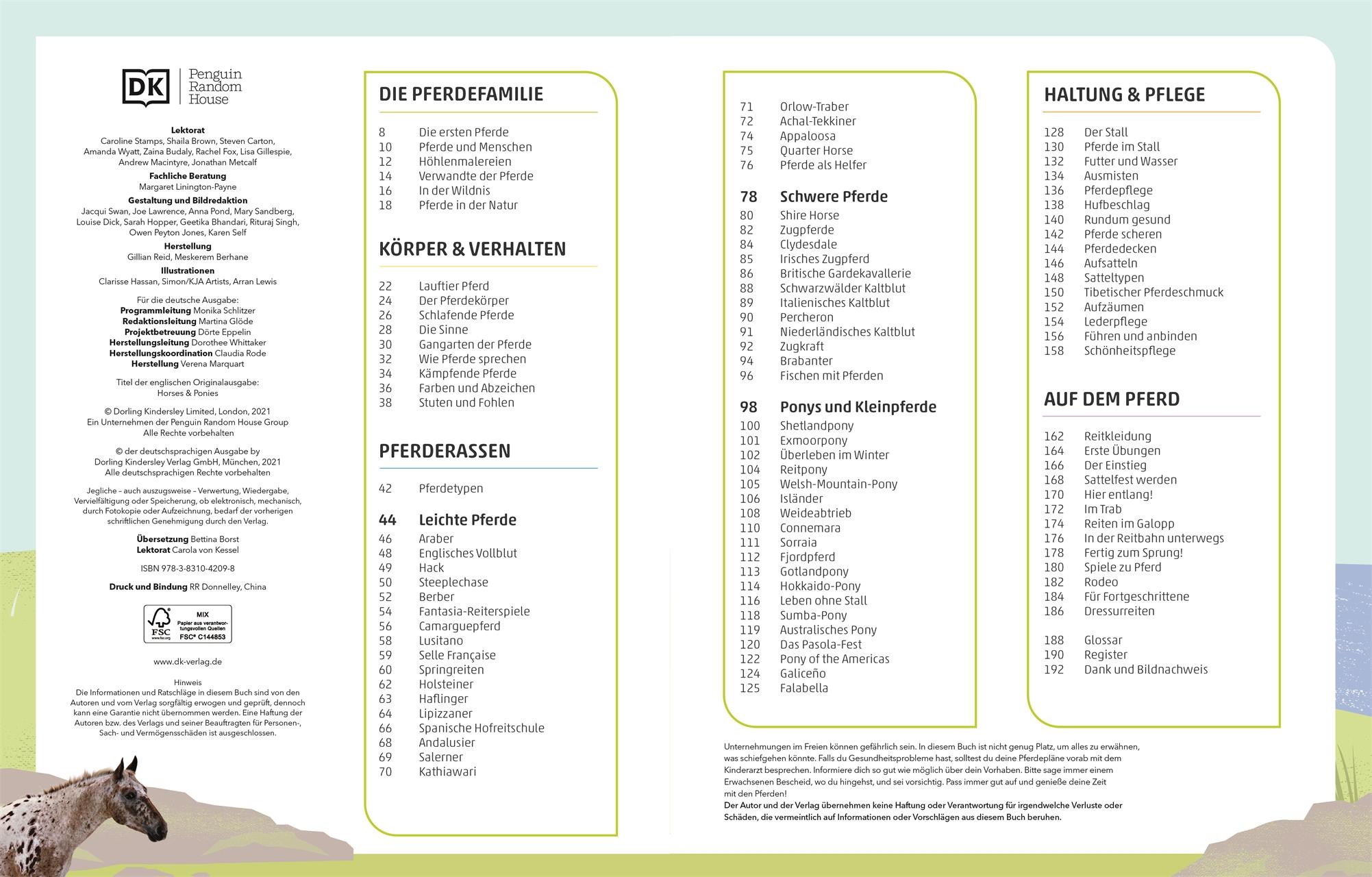 Beispielinhalt (Bild) Pferde und Ponys