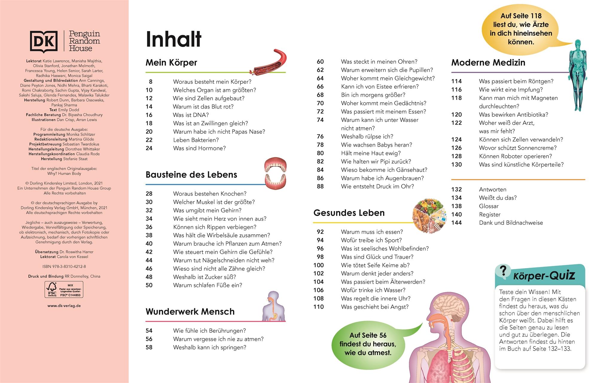 Beispielinhalt (Bild) Weshalb? Deshalb! Körper