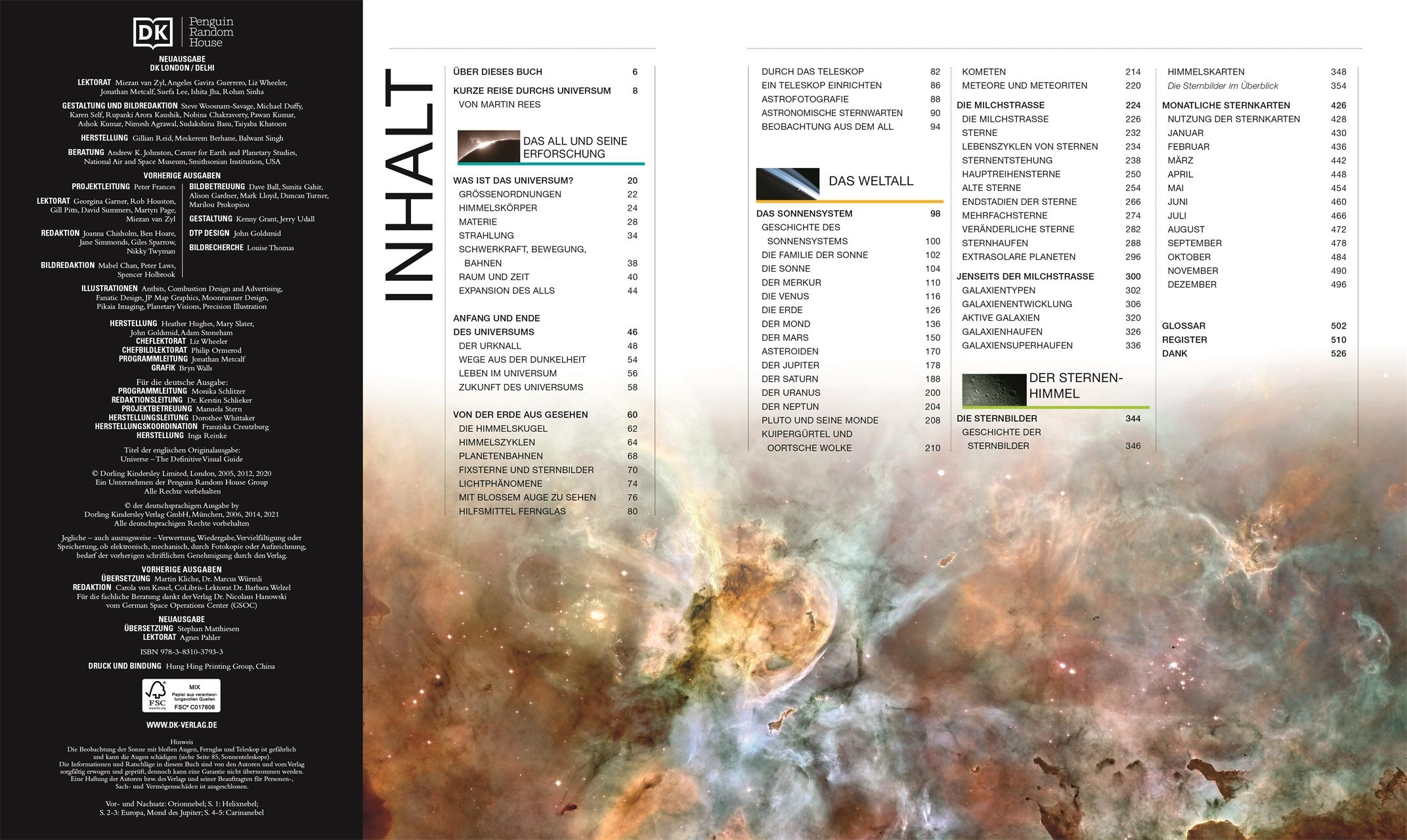 Beispielinhalt (Bild) Universum