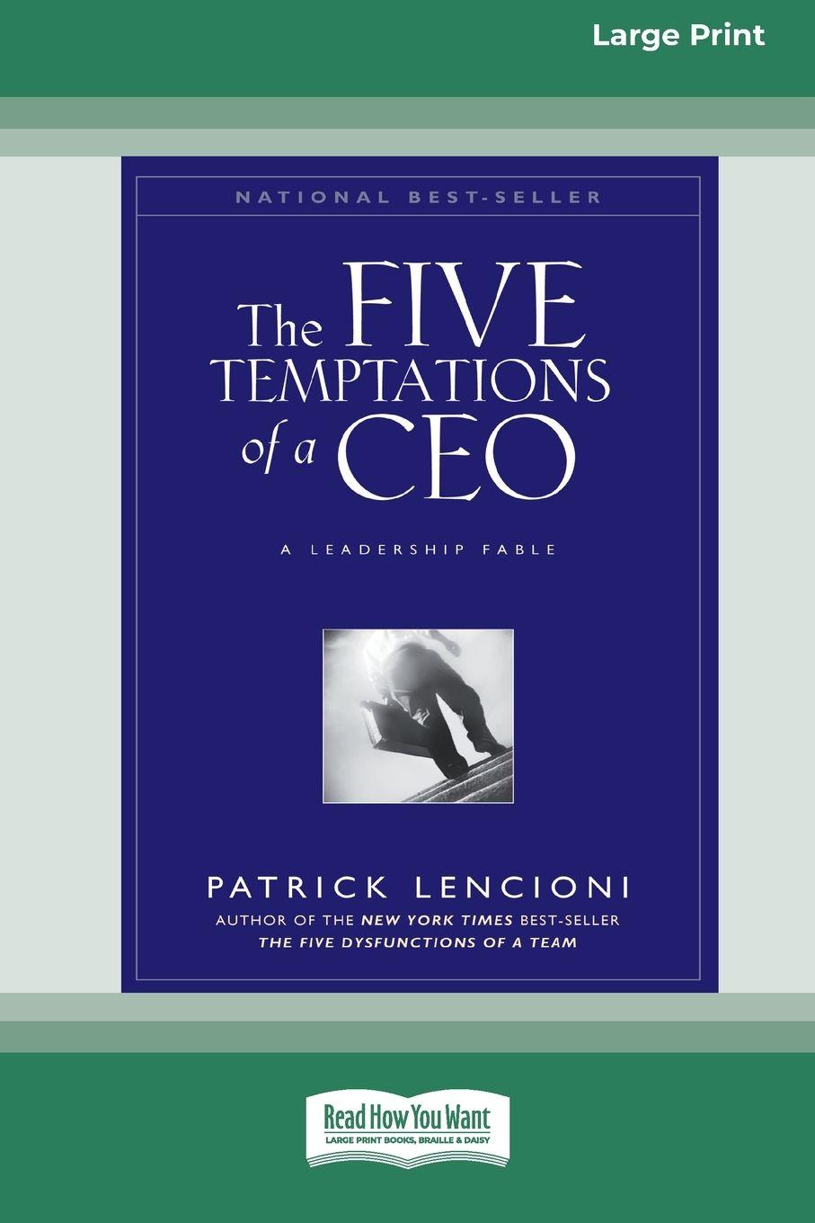 Vorderes Coverbild The Five Temptations of a CEO