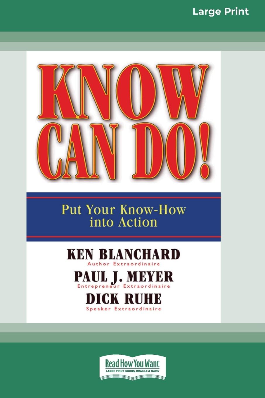 Vorderes Coverbild Know Can Do! (16pt Large Print Edition)